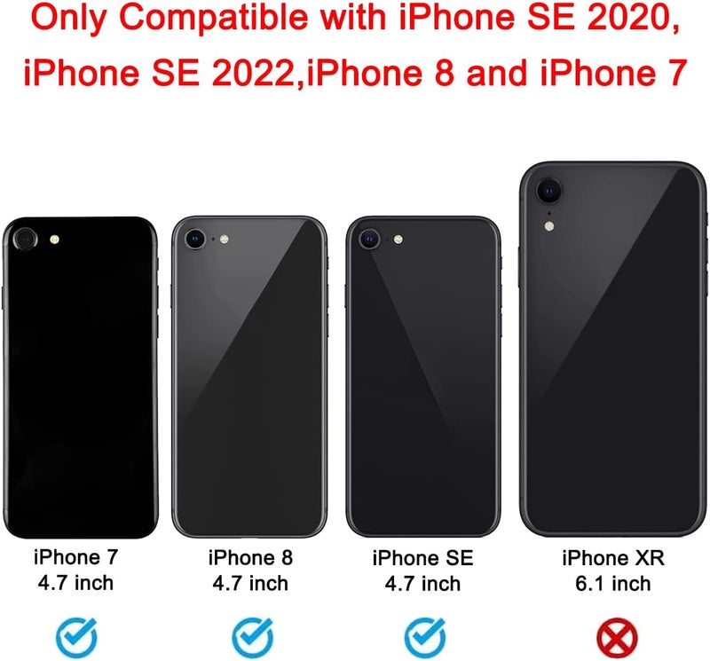 Perzework OEM Back Rear Camera Lens Glass Replacement for iPhone SE 2020 / iPhone SE 2022 / iPhone 8 / iPhone 7 with pre-Installed Adhesive and Reparing Toolkit - Image 2